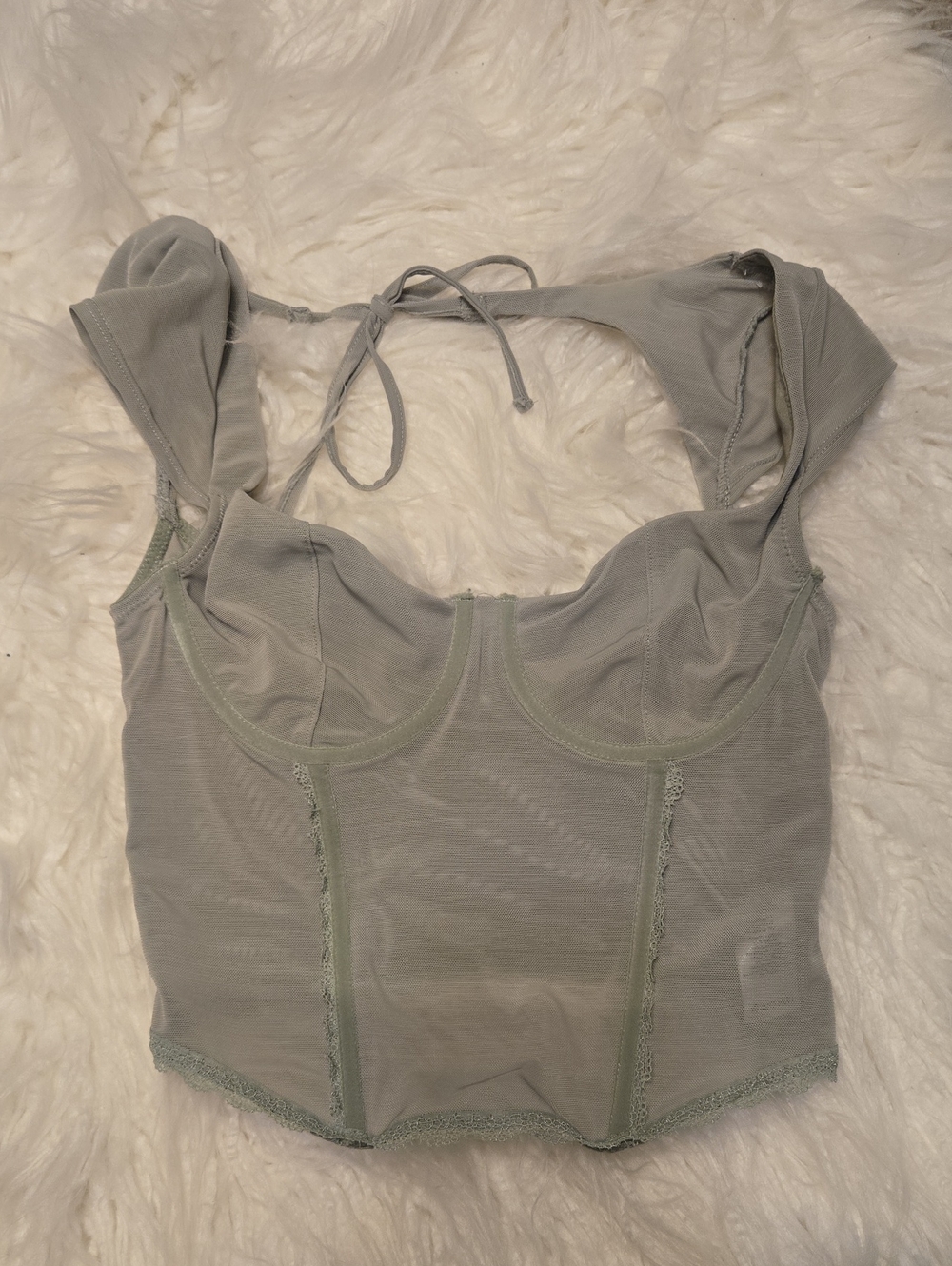 Green Crop Top